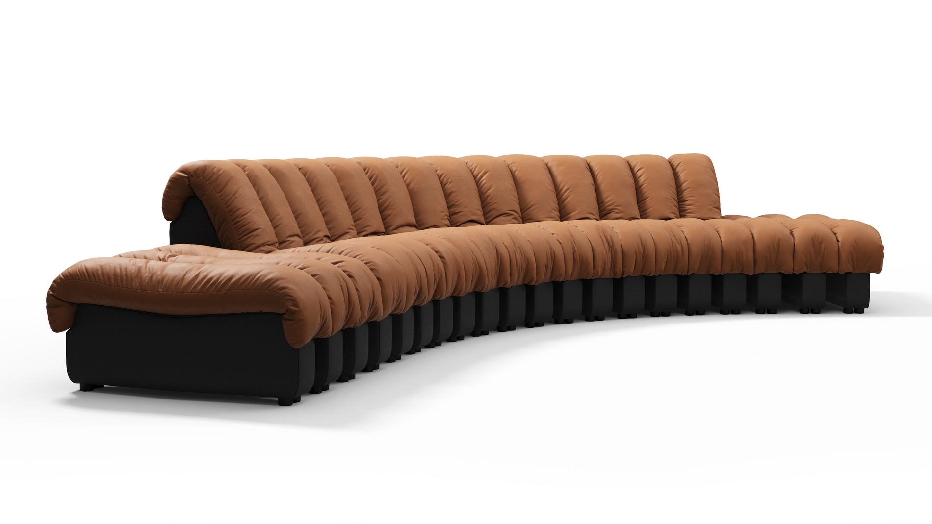 DS 600Vintage Tan and Black Vegan Leather