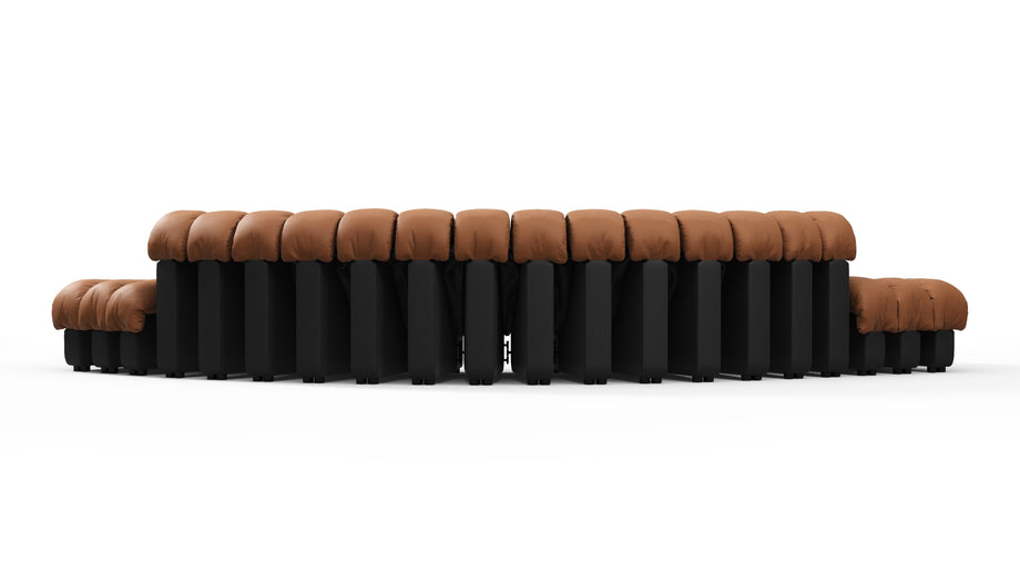 DS 600Vintage Tan and Black Vegan Leather