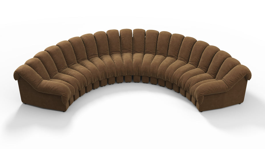 DS 600Brown Vegan Suede