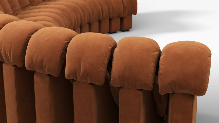 DS 600Burnt Orange Vegan Suede