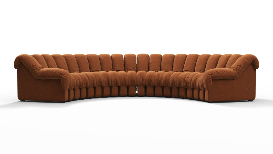 DS 600Burnt Orange Vegan Suede
