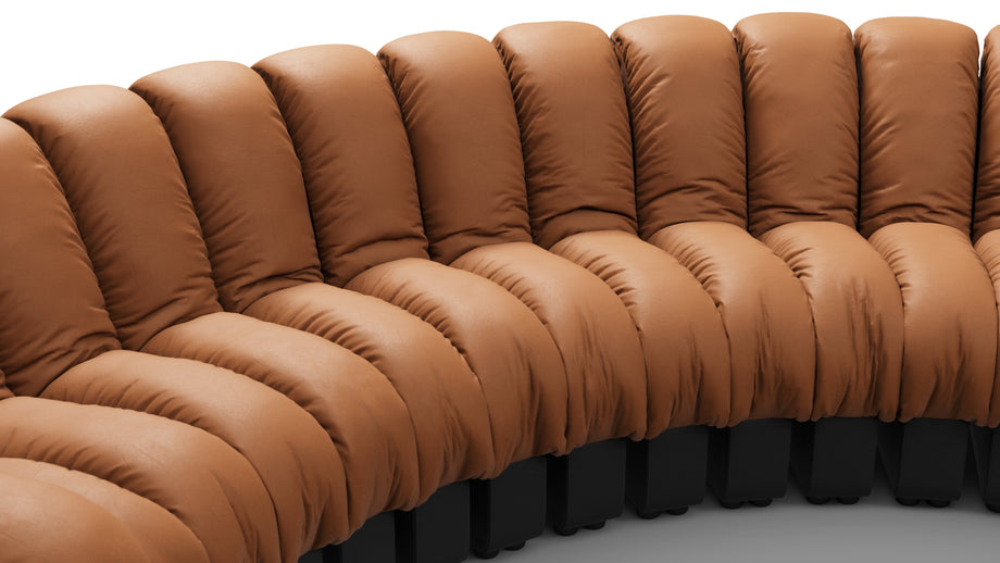 DS 600Vintage Tan and Black Vegan Leather