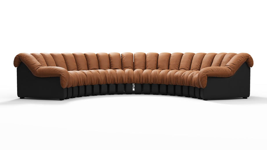 DS 600Vintage Tan and Black Vegan Leather