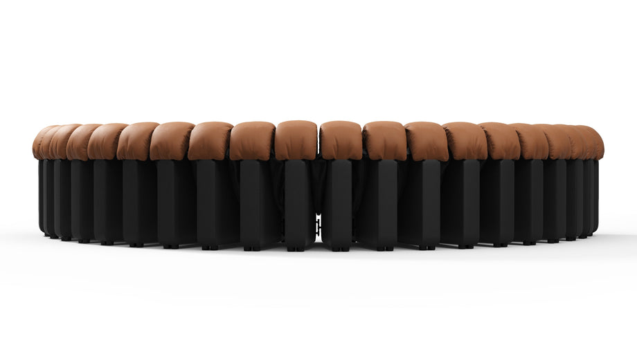 DS 600Vintage Tan and Black Vegan Leather