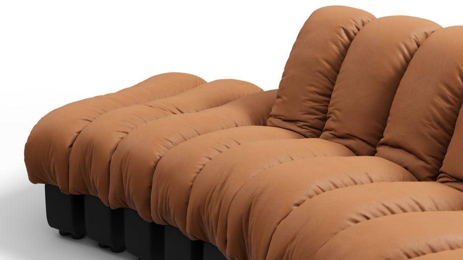 DS 600Vintage Tan and Black Vegan Leather