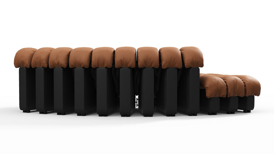 DS 600Vintage Tan and Black Vegan Leather