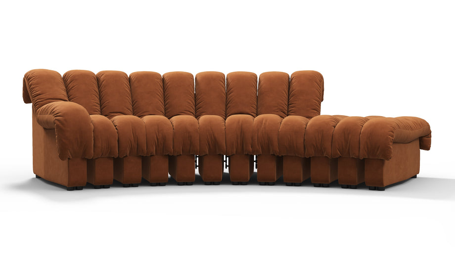 DS 600Burnt Orange Vegan Suede