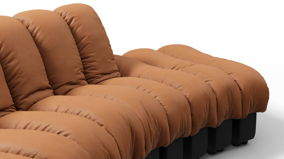 DS 600Vintage Tan and Black Vegan Leather