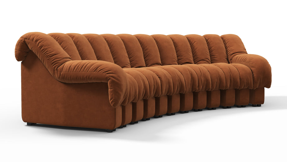 DS 600Burnt Orange Vegan Suede