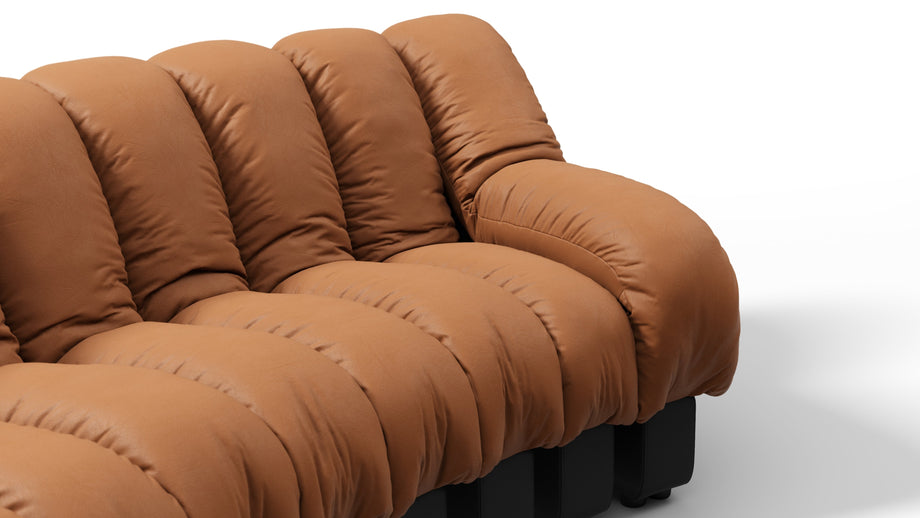 DS 600Vintage Tan and Black Vegan Leather