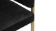 Esme - Black Plush Velvet and Brushed Brass - Image 5