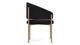 Esme - Black Plush Velvet and Brushed Brass - Image 3
