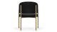 Esme - Black Plush Velvet and Brushed Brass - Image 4