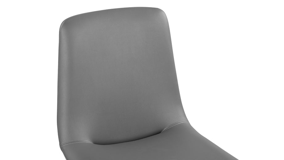 LeBlancGlacier Gray Vegan Leather and Walnut