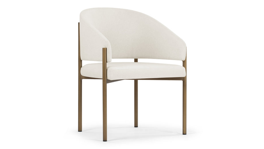 EsmeOatmeal Brushed Weave and Brushed Brass