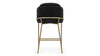 Aben - Black Velvet with Brass Legs - Image 4