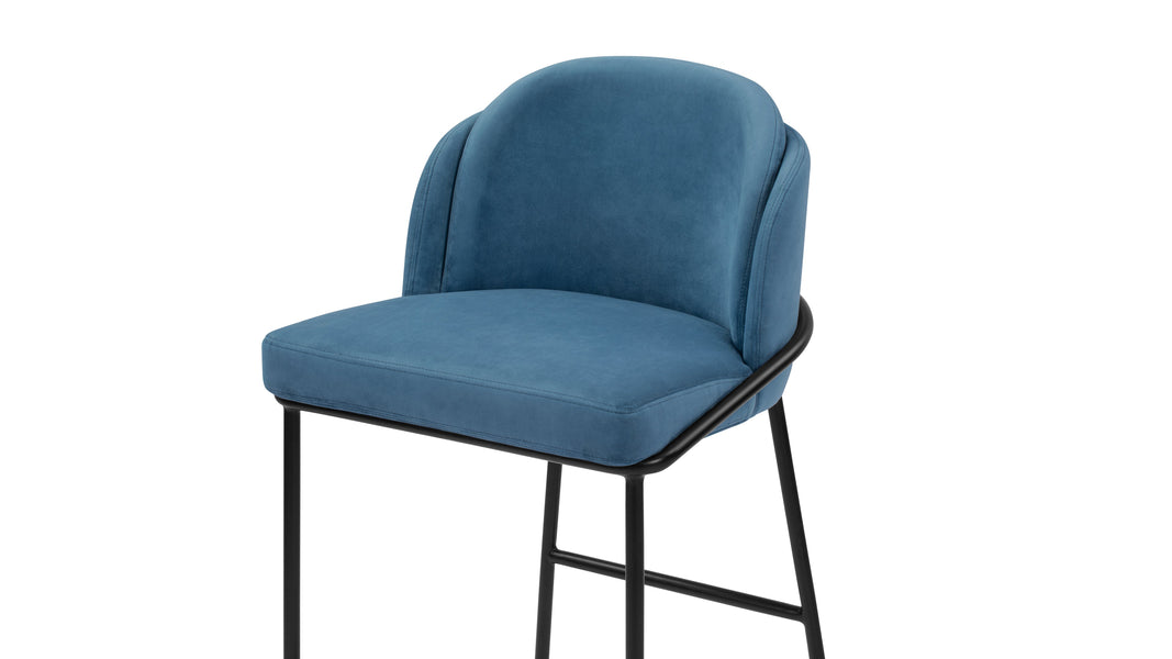 AbenAegean Blue Velvet with Black Legs