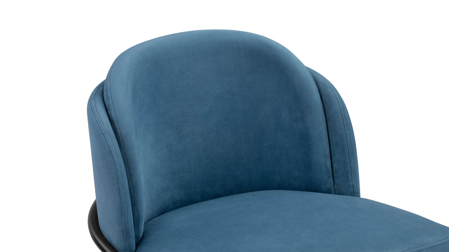 AbenAegean Blue Velvet with Black Legs