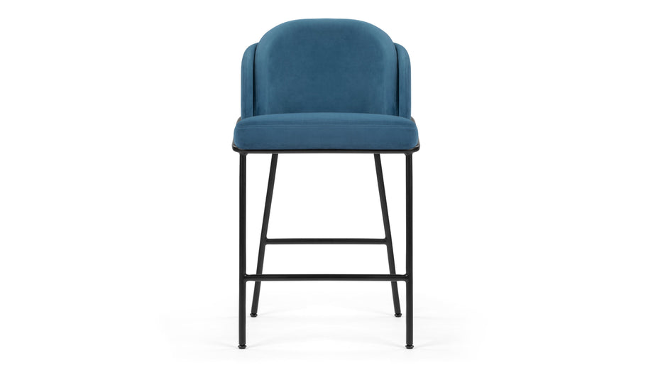 AbenAegean Blue Velvet with Black Legs