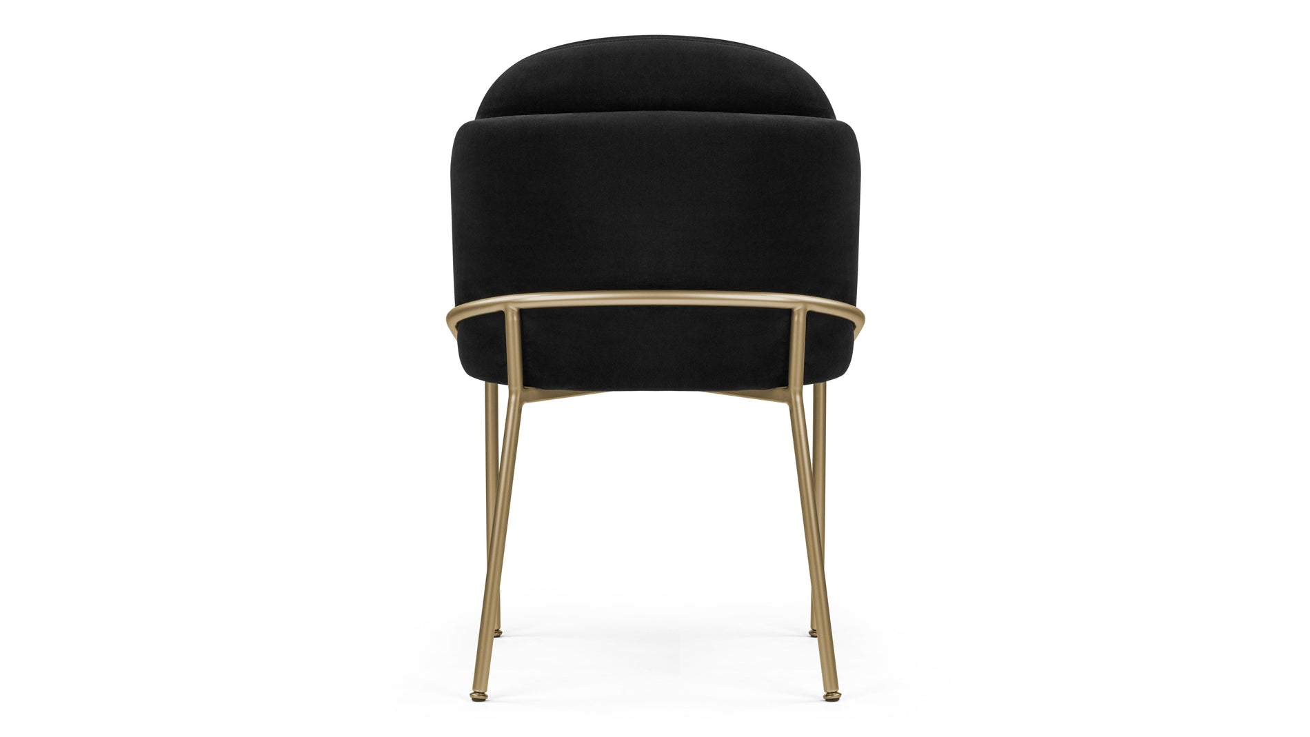 AbenBlack Velvet with Brass Legs