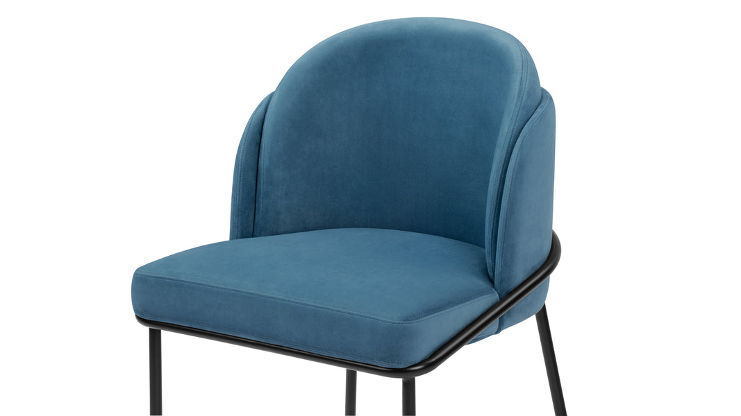 AbenAegean Blue Velvet with Black Legs