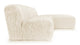 Iona - Iona - Iona Sectional, Right Chaise, White Long Hair Sherpa - Image 3