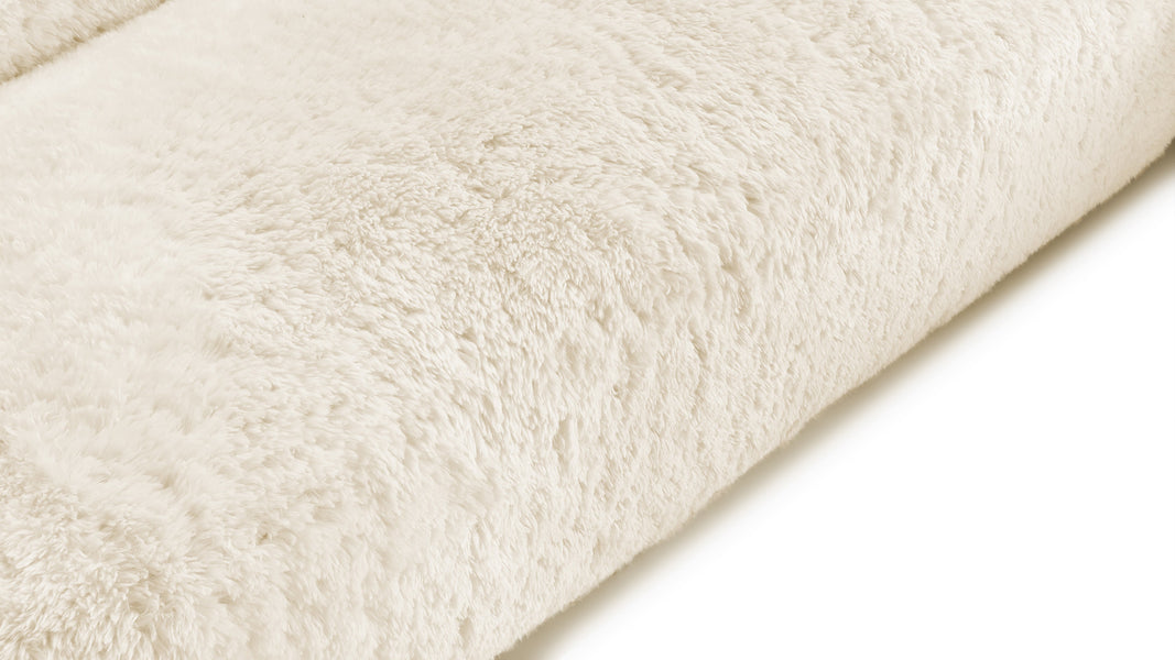 IonaIona - Iona Sectional, Left Chaise, White Long Hair Sherpa