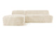 Iona - Iona - Iona Sectional, Left Chaise, White Long Hair Sherpa - Image 1