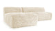 Iona - Iona - Iona Sectional, Left Chaise, White Long Hair Sherpa - Image 2