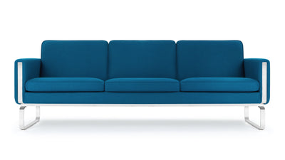 Jura - Jura - Jura Three Seater Sofa, Indigo Blue Wool - Image 1