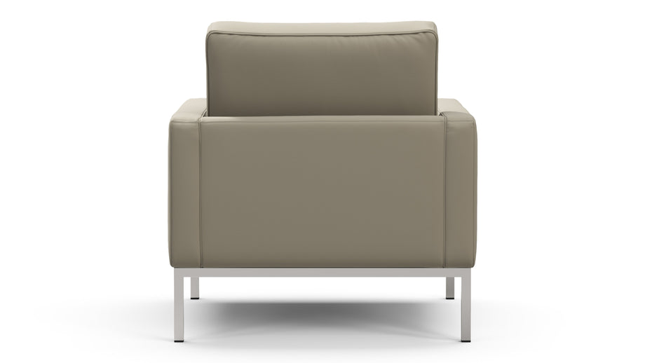 FlorenciaBeige Gray Vegan Leather