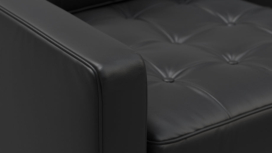 FlorenciaVintage Black Vegan Leather