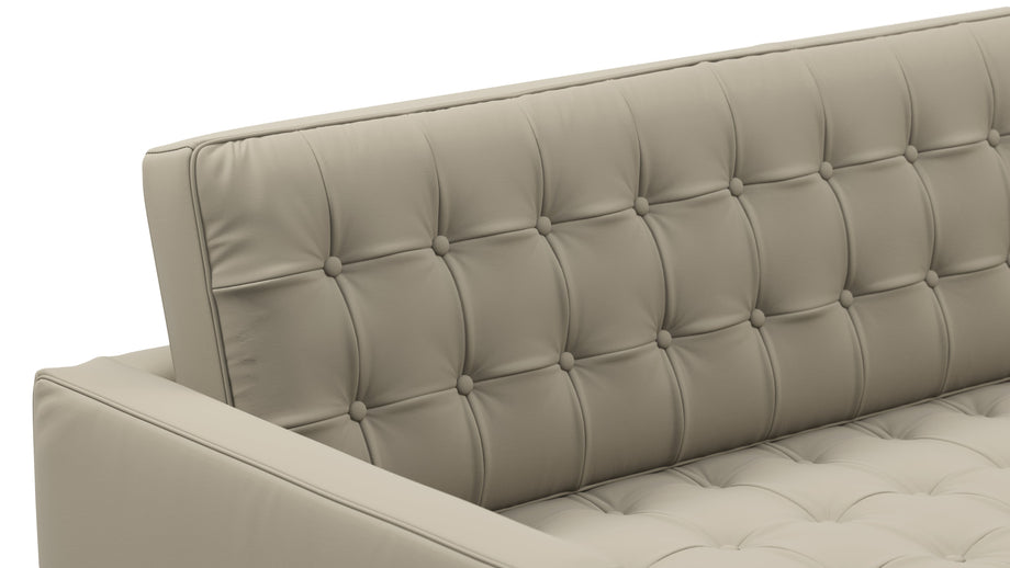 FlorenceBeige Gray Vegan Leather