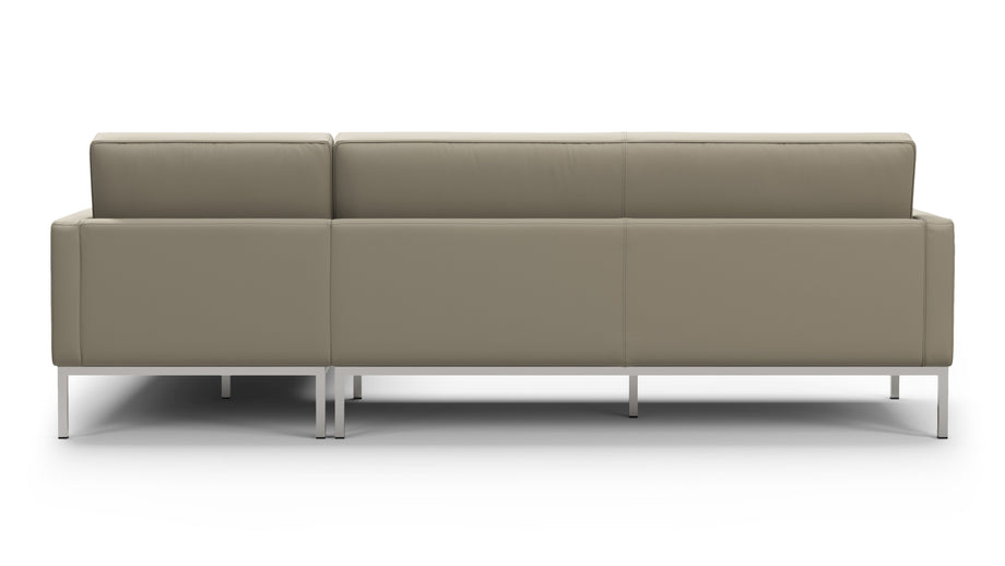 FlorenceBeige Gray Vegan Leather