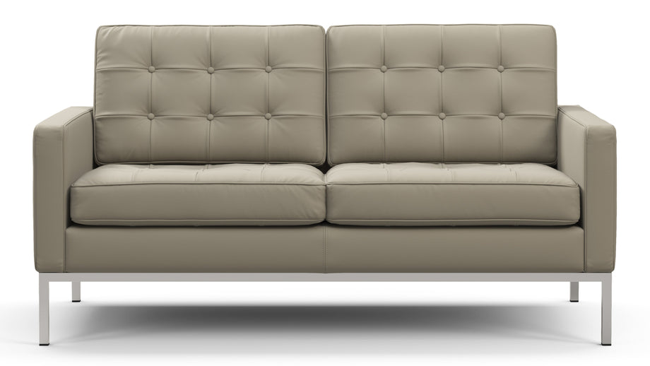 FlorenceBeige Gray Vegan Leather