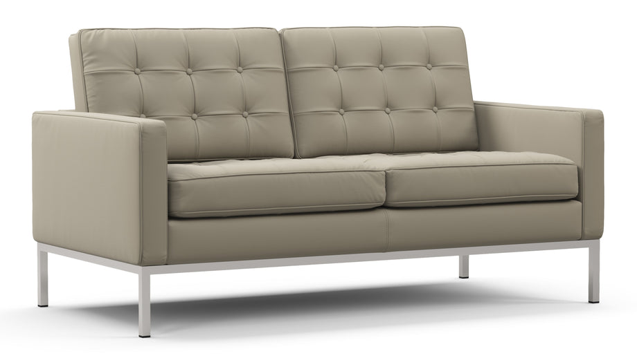 FlorenceBeige Gray Vegan Leather