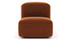Muse - Muse - Muse Module, Armless, Burnt Orange Velvet - Image 1