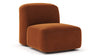 Muse - Muse - Muse Module, Armless, Burnt Orange Velvet - Image 2
