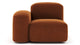 Muse - Muse - Muse Module, Left Arm, Burnt Orange Velvet - Image 1