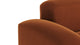 Muse - Muse - Muse Sectional, Large Left Corner, Burnt Orange Velvet - Image 5
