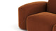 Muse - Muse - Muse Sectional, Large Left Corner, Burnt Orange Velvet - Image 6