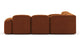 Muse - Muse - Muse Sectional, Large Left Corner, Burnt Orange Velvet - Image 4