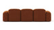 Muse - Muse - Muse Three Seater Sofa, Burnt Orange Velvet - Image 4