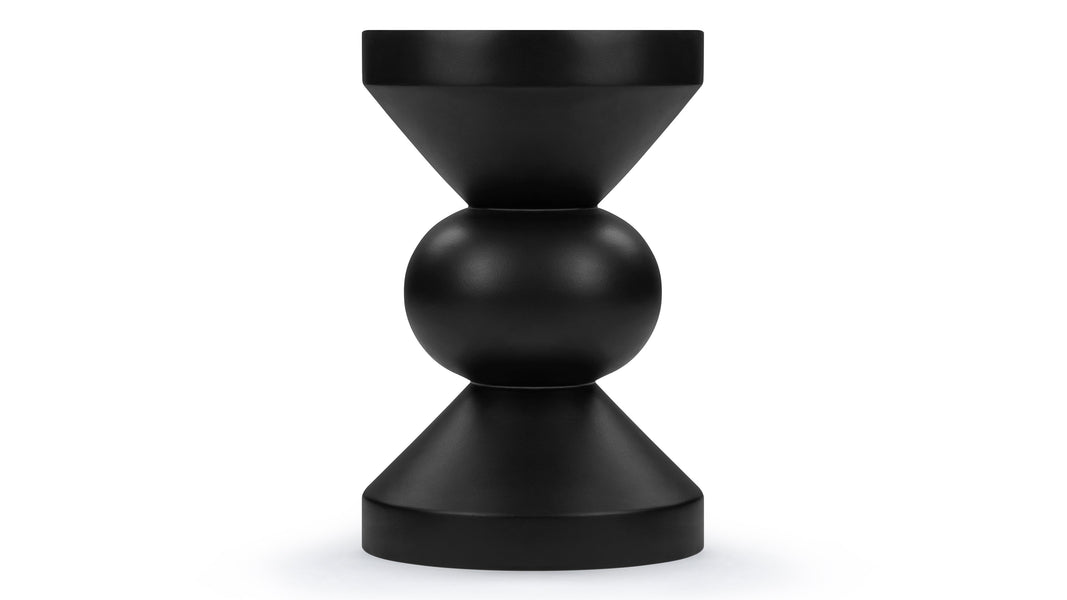 ChessChess - Chess Indoor/Outdoor Side Table, Black Concrete