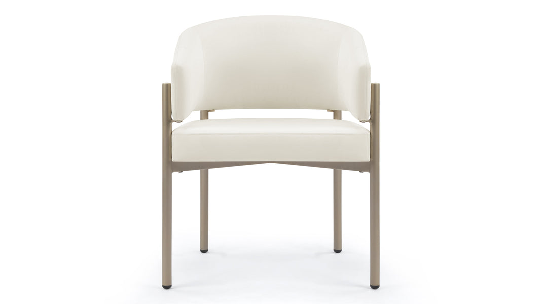 Esme OutdoorIvory Performance Weave and Brushed Brass