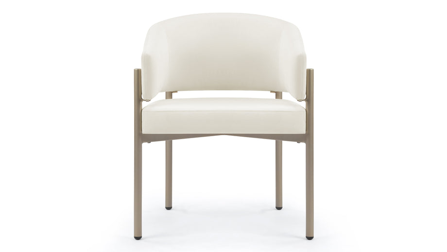 Esme OutdoorIvory Performance Weave and Brushed Brass