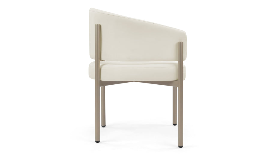 Esme OutdoorIvory Performance Weave and Brushed Brass