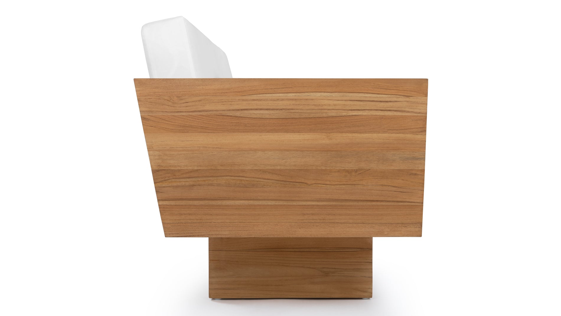 SueloNatural Teak with White Cushions