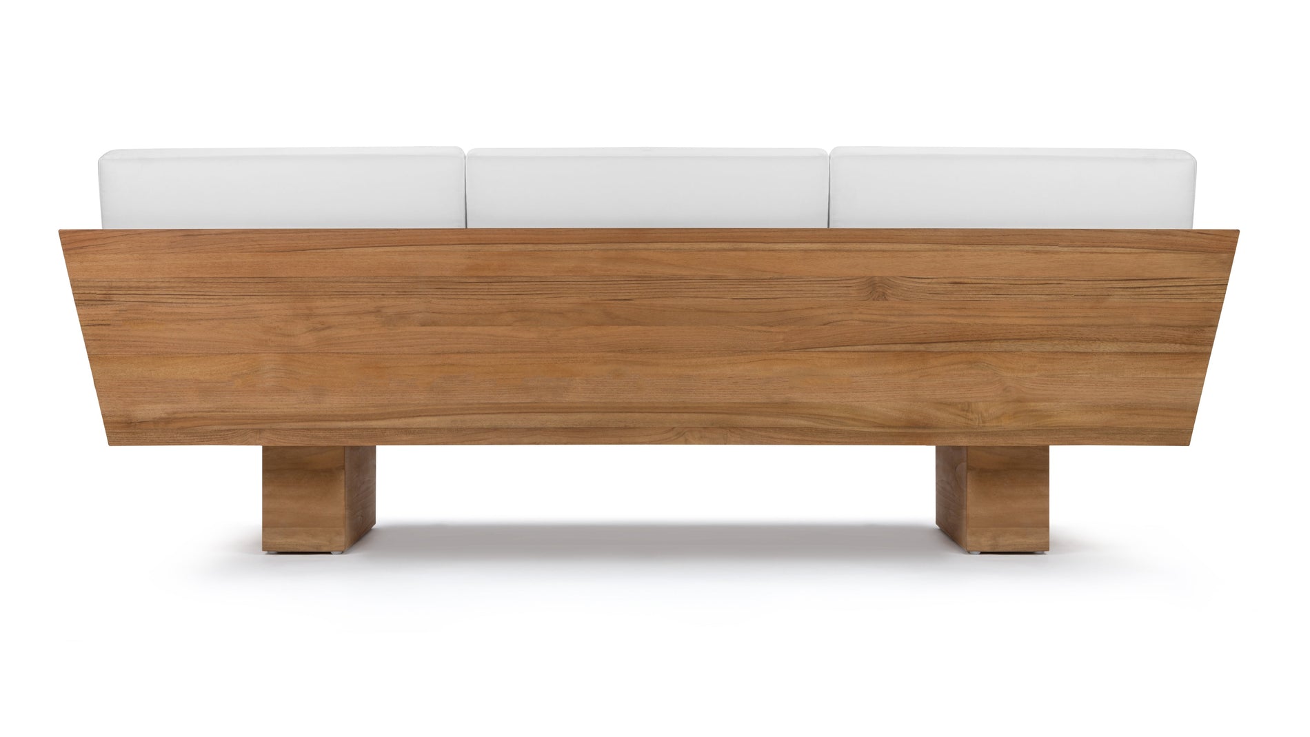 SueloNatural Teak with White Cushions