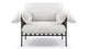 Positano - Positano - Positano Lounge Chair, Oat Linen - Image 1